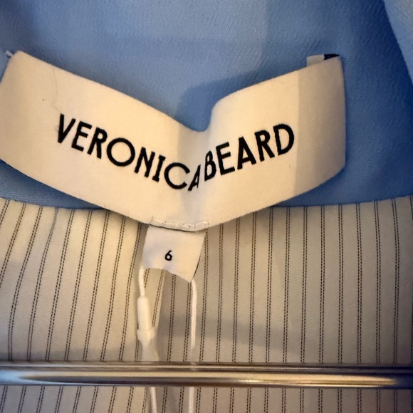 NWT - Veronica Beard Sky Blue Double-Breasted Diego Dicky Jacket - size 6 - Picture 4 of 10